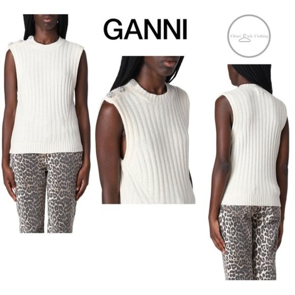 Ganni Sweaters - Ganni Sweater Vest Size Small